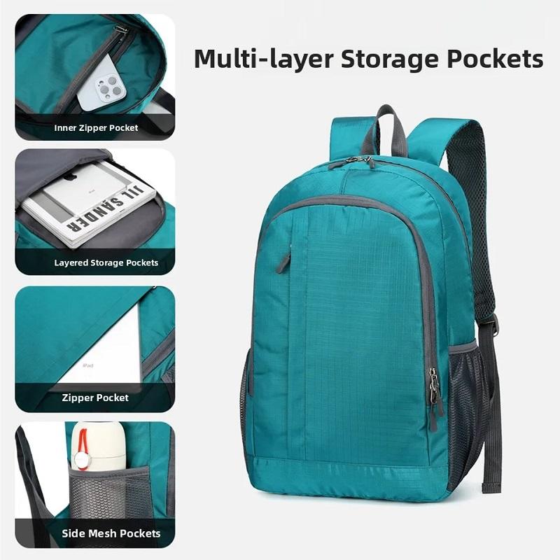 Foldable Outdoor Sports Backpack, Men's and Women's Casual Travel Lightweight Backpack