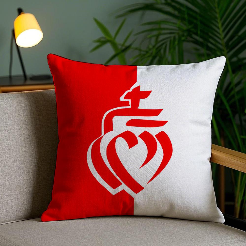 France Vendee Cushion Cover Soft Short Plush Double-Sided Printing Home Decor Machine Washable Pillow Case Gift