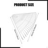 Lawn Rake Head Replacement Gardening Leaf Removal Tool Versatile with 21 Tines Garden for