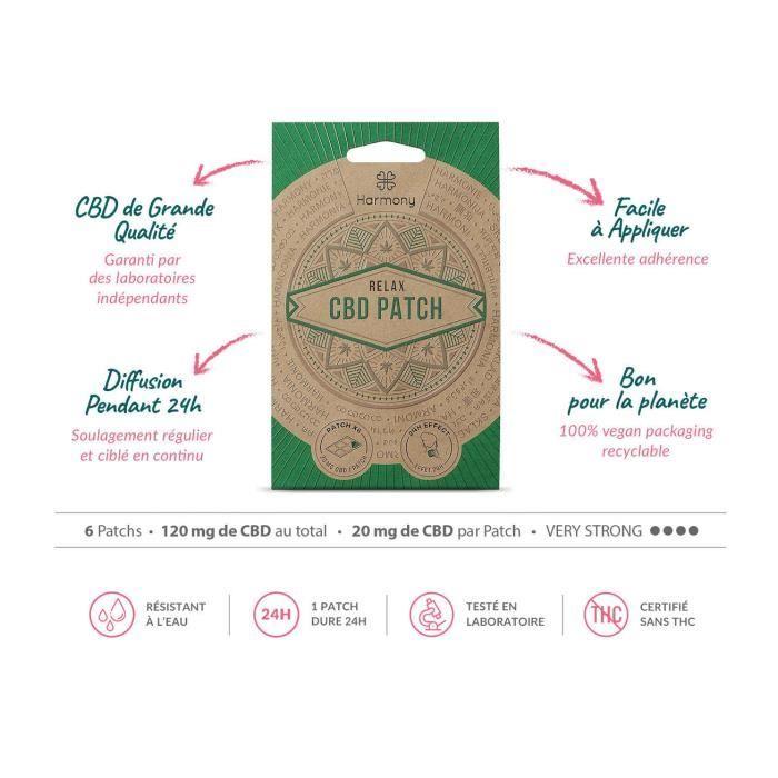 CBD Patch - Painkillers and Muscle Relief - 6 Patches of 20mg 2 Packs