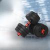 TLXT Rubberized Fixed Weight Dumbbell