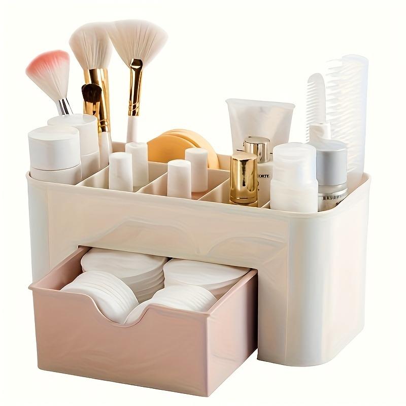 Plastic Makeup Organizer with Drawer Desktop Cosmetic Storage Box