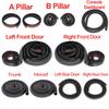 Car Door Seal Strip Kit Rubber Noise Insulation Weatherstrip For Tesla Model 3 Y Trunk Hood Dashboard A B Pillar Trim Sealings