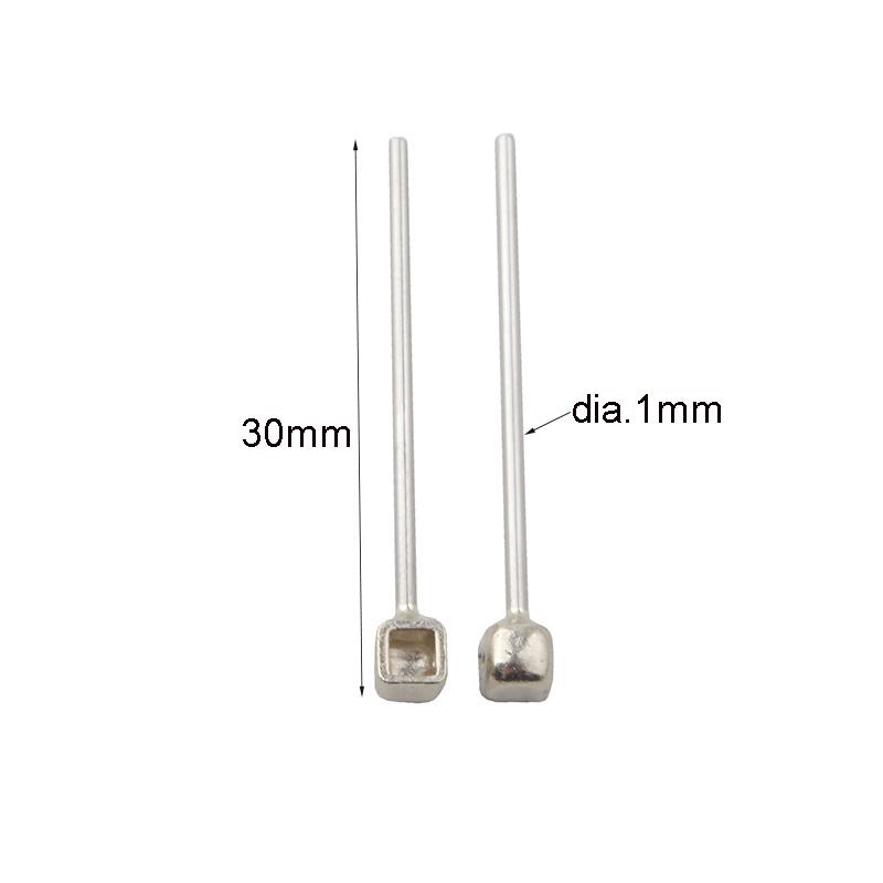 

200pcs(100pairs) Eyeglasses Stainless Steel Nose Pad Arm Glasses Nose Pad Holder Eyewear Repair Accessory