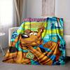 1Pc Scoobydoo Mystery Machine Flannel Blanket, Soft And Comfortable, Casual Warm, Camping Travel, Christmas, Halloween Xmas Gift L1171