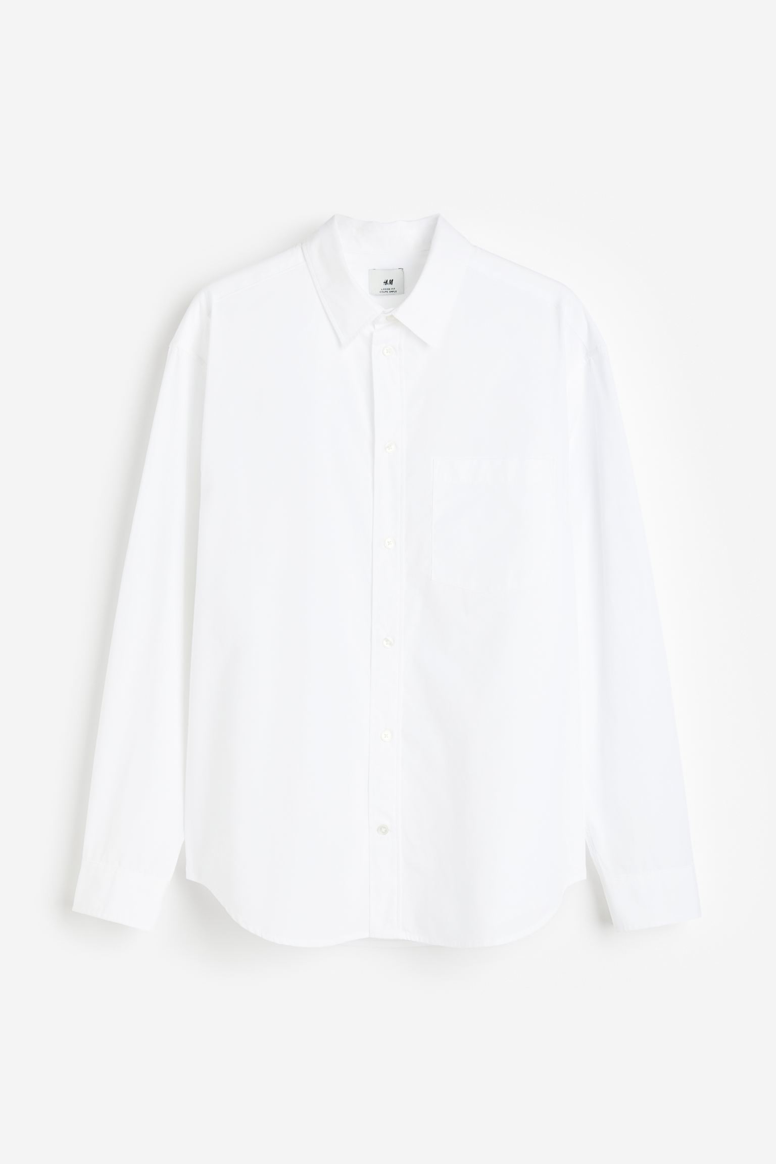 

Рубашка свободного кроя из поплина