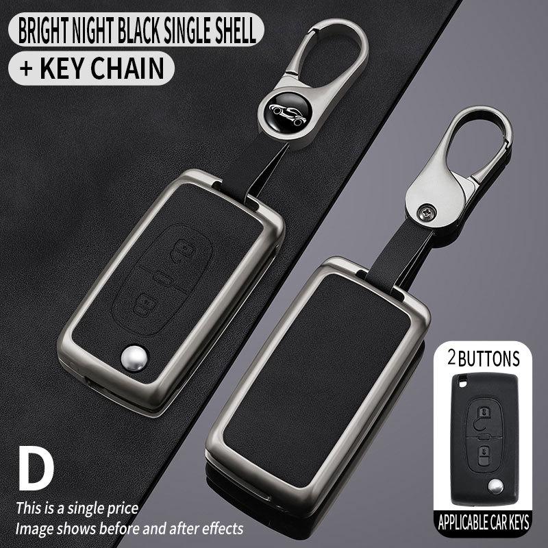 Compatible Key Case for Citroen Sega Triumph 2012-2016 - Folding Shell & Buckle
