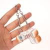 Kreatives Brot Tastatur Schlüsselanhänger Mechanische Tastatur Dekompression Spielzeug Schlüsselring Tasche Anhänger Fidget Knopf Finger Spielzeug