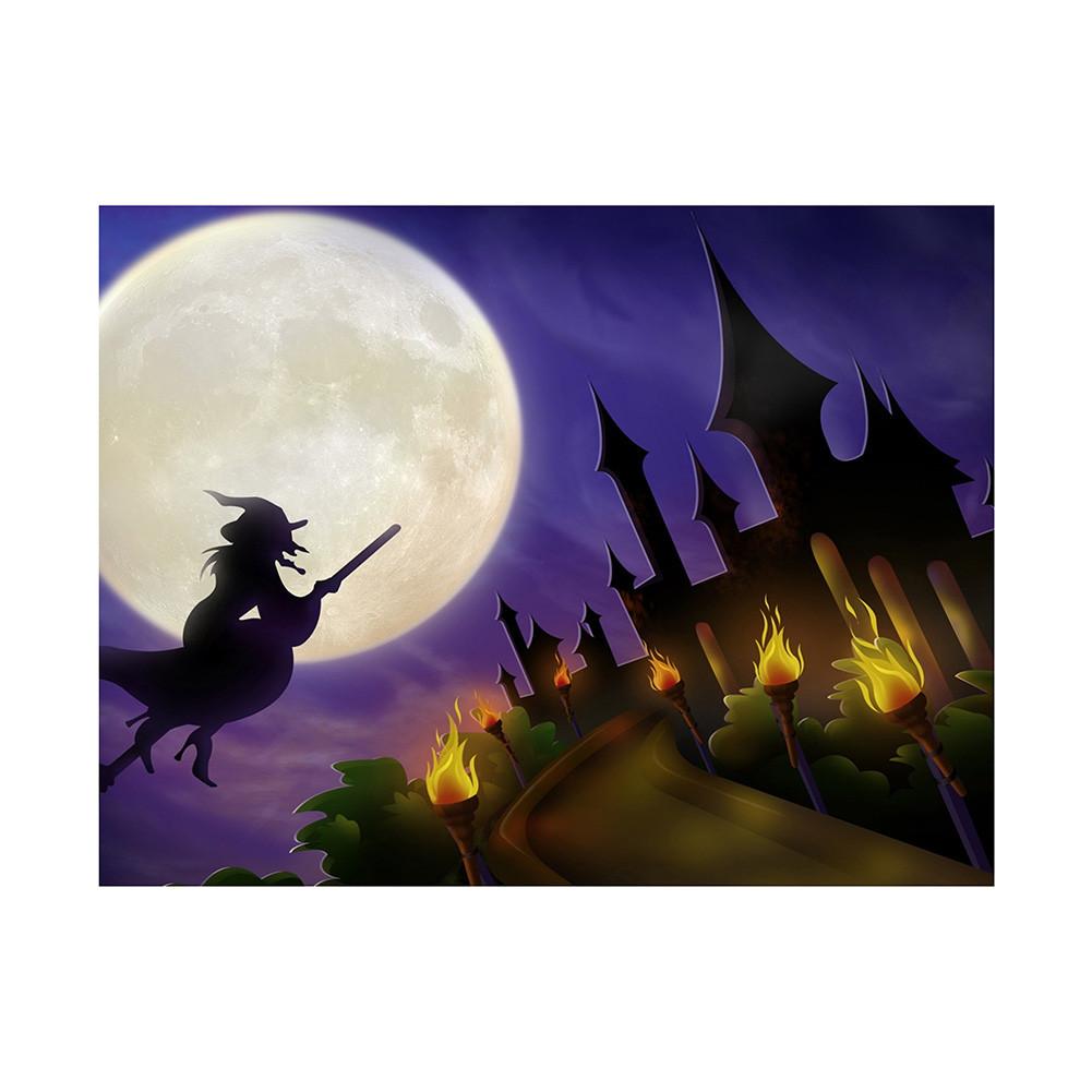 Halloween Cemetery Backdrop for Birthday,Youngsters Shower,Graduation Party Decor,Photography Background,Halloween Decor