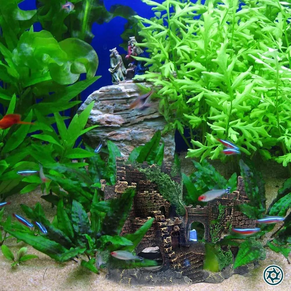 Simulation Castle Fish Tank Landscaping Ornaments