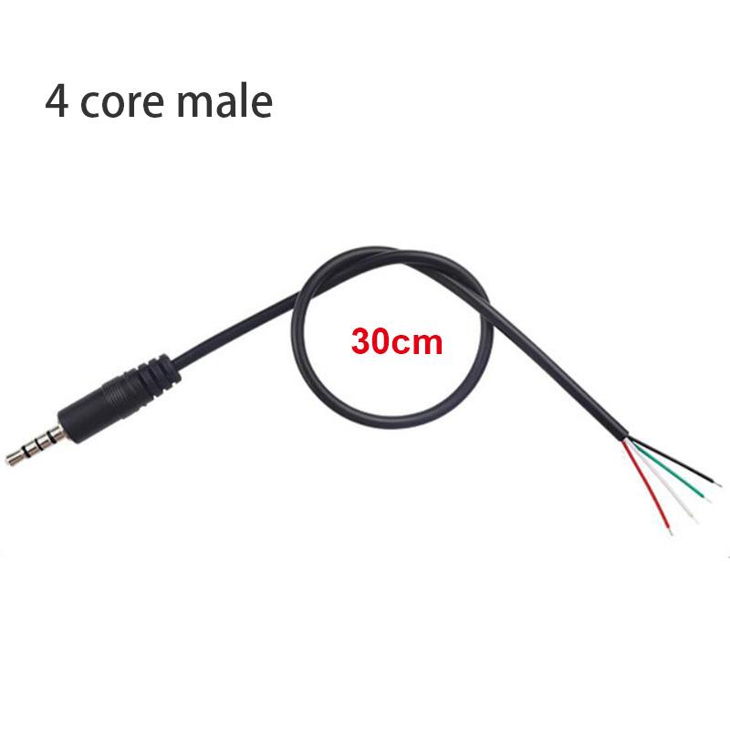 Wire Micro USB 2.0 Type-C AUX Mono Connector Power Supply Extension Cable Charger Male To Female 2-pin 4-pin Data Line