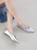 Blanc Sur Blanc Ines Flat Silver