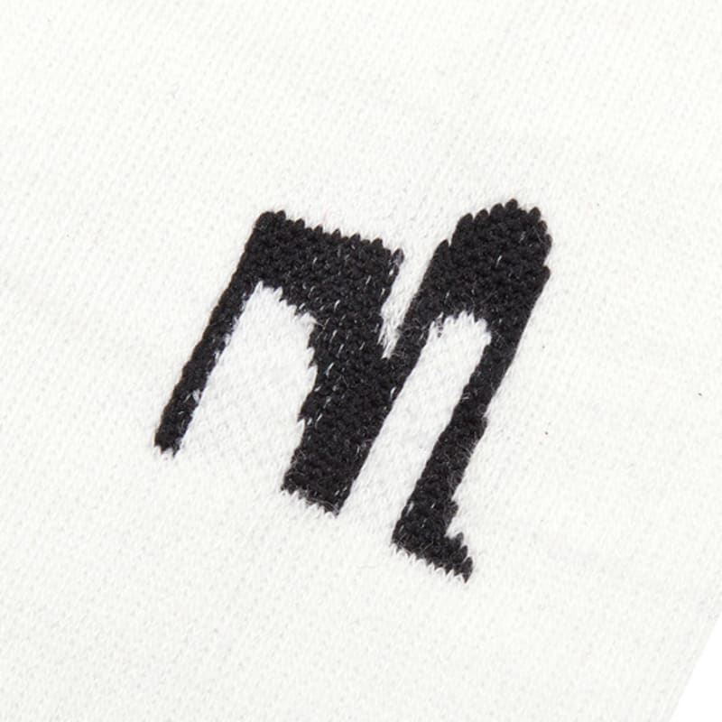 MARGESHERWOOD SOLID SYMBOLSOCKS_white