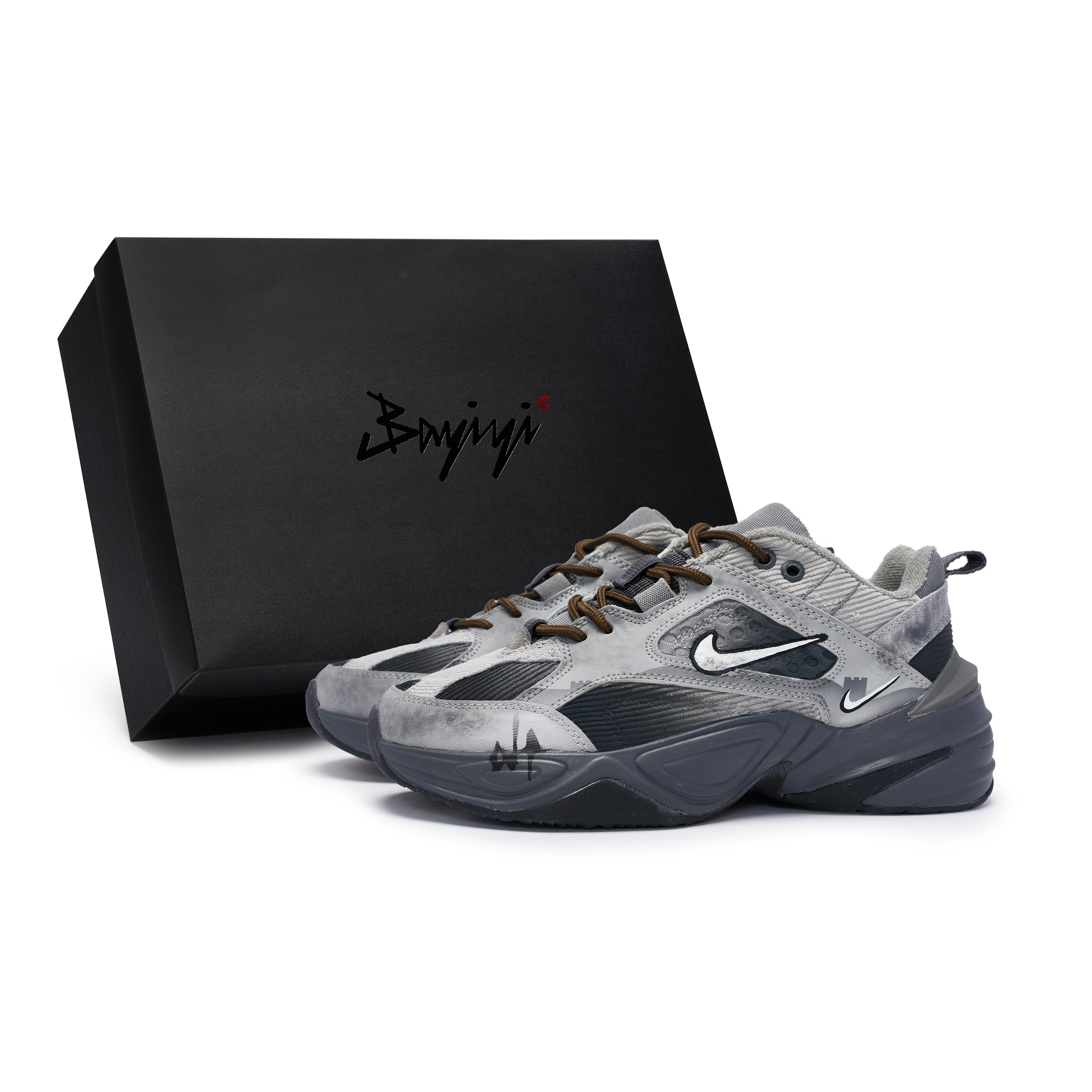 

Nike M2K Chunky Sneakers Unisex Low top Black BV0074-001(Team80S-BOX) 45