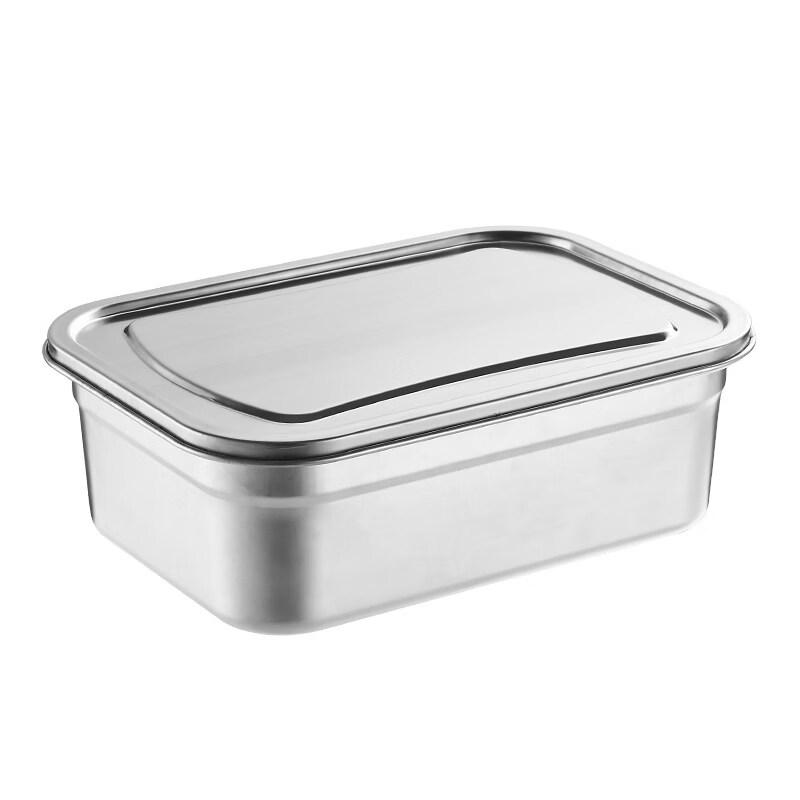 Commercial 304 Stainless Steel Food Storage Container with Lid