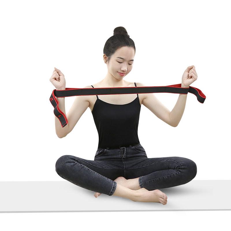 Digital Yoga Stretching Belt Stretching Belt Elastic Pull Beginner Back Open Shoulder Stretching Exercise Rope Dance Aids