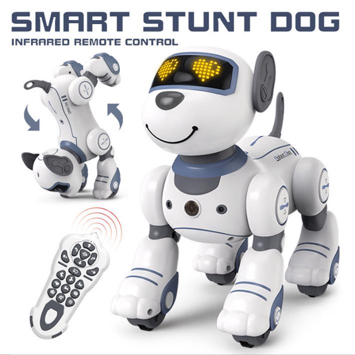 Smart Voice-Controlled Robot Dog: Touch Sensor, Dance, Music, Educational & Programmable Remote Control Toy