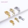 Brass 18K Gold Plated 10/12mm Lobster Clasp With Closed Ring,Clasp For Jewellery,Lobster Clasp Connector,Accessories For Jewelry