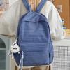 Schultasche Schultasche weiblich Oberstufe College-Student hoher Wert Ins Nische leicht Anti-Spritz-Karomuster Rucksack Reise-Rucksack weiblich