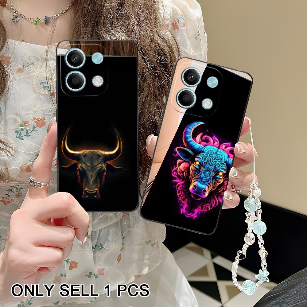 Bull Head Phone Case for POCO F8 F7 F6 F5 F4 F3 F2 Pro GT C75 C71 C65 C61 C40 Pro Ultra Soft TPU Shockproof Cover