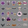 50 Bat Graffiti Cartoon Halloween Animal Guka Water Cup Suitcase Stickers, Waterproof