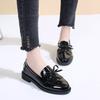 Fashion Plus Size 35-42 Shoes for Women Casual Loafers Spring Autumn PU Waterproof Platform Elegant Bow Office Zapatos De Mujer