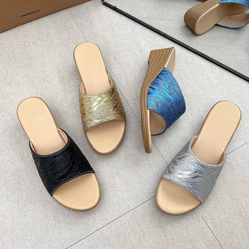 Summer New Fashionable Flat Slippers for Outerwear Comfortable Plus Size Non Slip Sandals