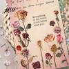 Plant Themed Stickers 1 Set Flower Plants Scrapbook Sticker with 10 Paper Sheet Waterproof PET DIY Notebook Planner Journaling Gift Box Decoration