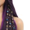 16pcs Dread Locks Dreadlocks Beads Evil Eye Hair Braid Tubes Hollow Out Hair Ring  Women