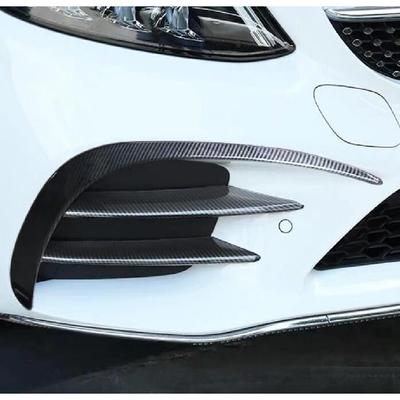4 adet Karbon Fiber Stil Araba Ön Sis Işık Lambası Izgara Izgara Çıtaları Kapak Trim Mercedes Benz W213 E Sınıfı 2016 2017