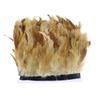 1 Meter Balck Rooster Hair Natural Feathers  Trim Fringe 13-18cm Ribbon for Sewing Clothing Party Decorations Craft Accessories