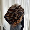 Scarf Female 1116 Autumn and Winter European and American Zebra Pattern Printing Tassel Imitation Cashmere Shawl Warm Scarf Wholesale