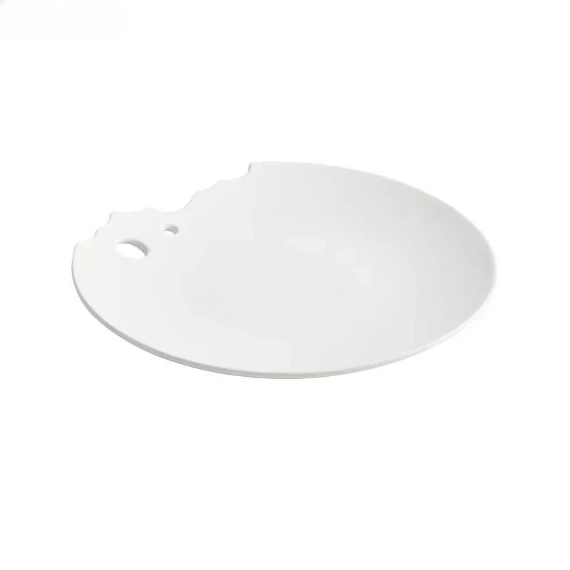 Irregular Ceramic Shallow Plate Creative Breakfast Plate Dessert Plate Cooking Plates Molecular Cuisine Specialty Tableware