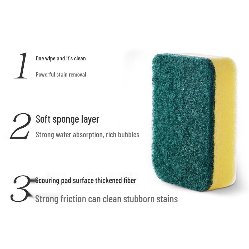 10-Pack Kitchen Cleaning Sponge Wipes