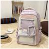 New fresh and sweet candy color bar junior high school students lightweight large capacity backpack