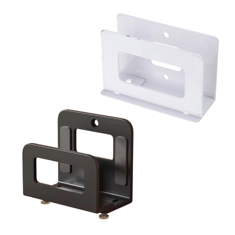 Lepicí nástěnný držák Elektronická polička Pro router TV box reproduktor Konstrukce z uhlíkové oceli Nevyžaduje vrtání