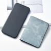Minimalist PU Leather Men's Short Wallet Two-fold Black Blue Grey Multiple Pockets Large Capacity ID Card Holder Men Women