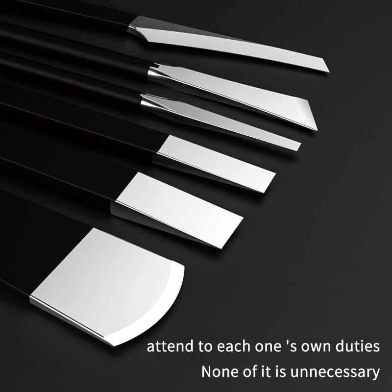 Sada nožů na pedikúru s nástroji na zastřihování nehtů k odstranění odumřelé kůže Škrabka na domácí opravu artefaktů v rýhách nehtů na nohou