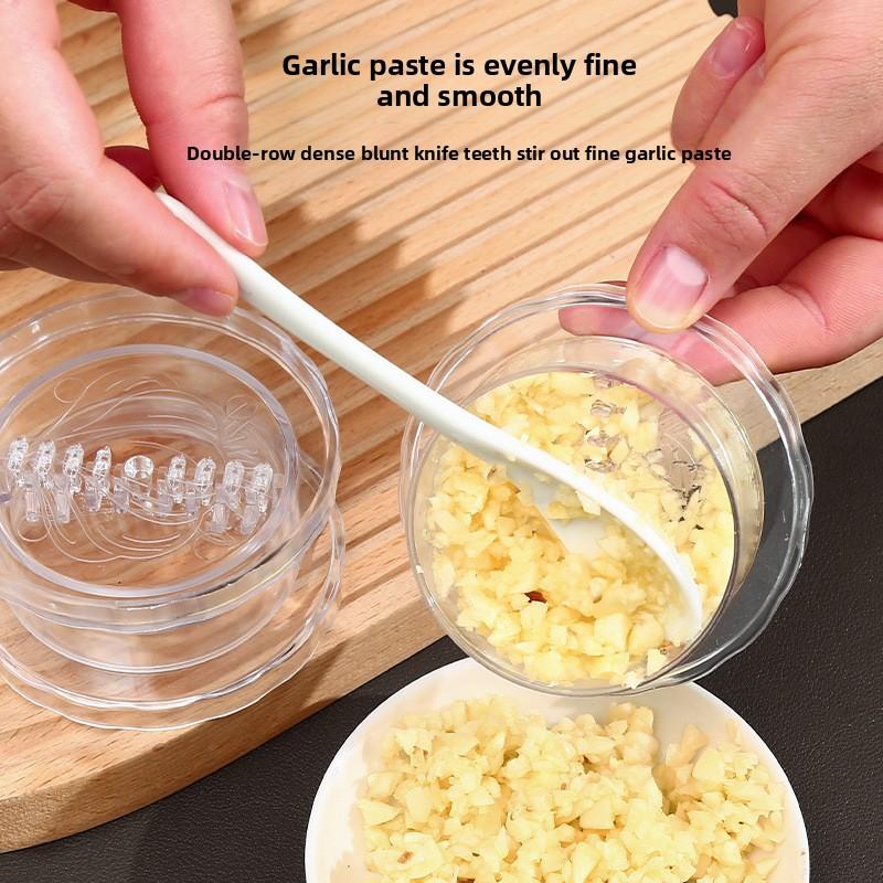 Chop and Mash Garlic Tool Manual Garlic Grinder Garlic Masher Garlic Paste Maker Garlic Press Tool Household Kitchen Garlic and Ginger Grinder