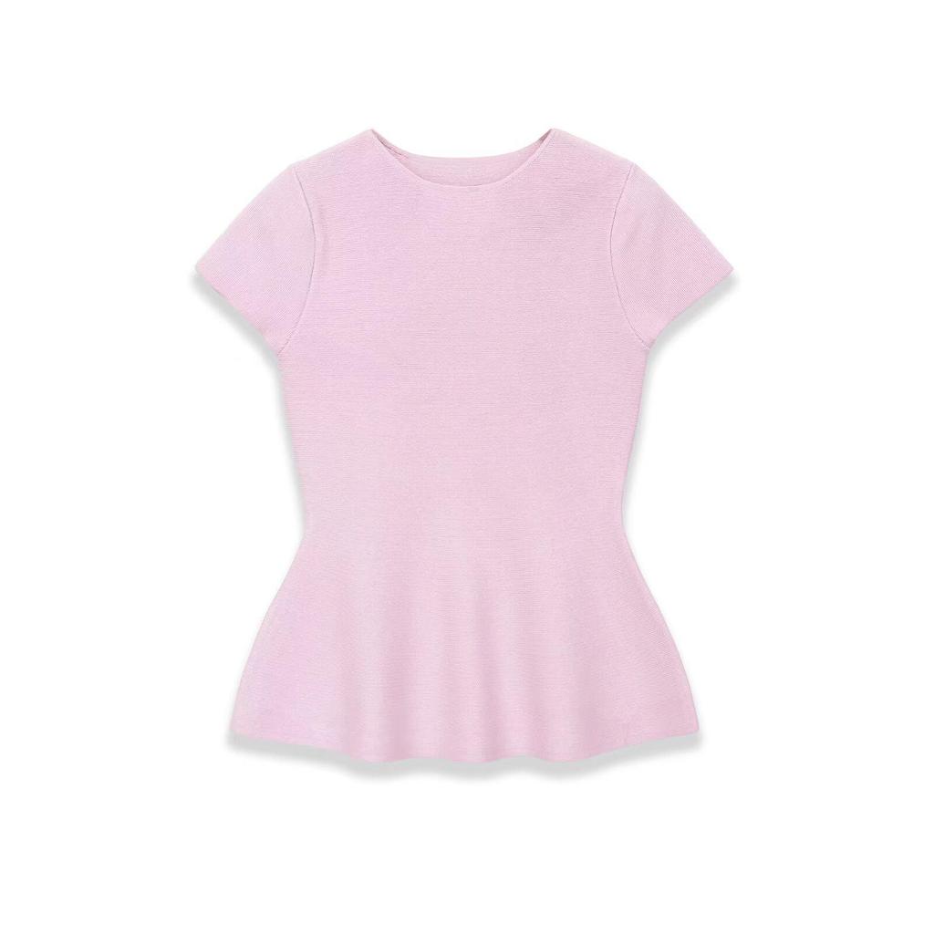 2026 Women's European Spring Knit Top with Skirt-Style Hem