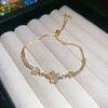 Exquisite Zirconia Star Flower Bracelet: Fashionable, Versatile, and Elegant Women's Hand Jewelry