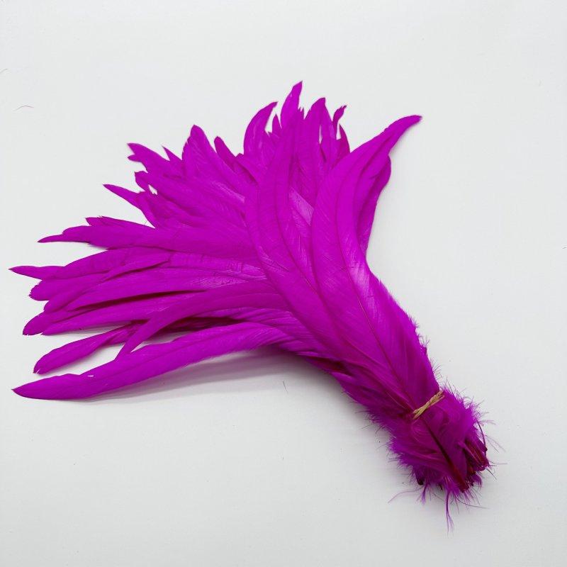 Wholes 500pcs Rooster Tail Feathers 25-30cm 30-35cm 35-40cm 40-45cm For Colored Carnival Costume&mask Party