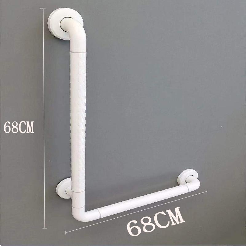 L-Shaped Non-Slip Bathroom Grab Bar for Elderly & Disabled Users
