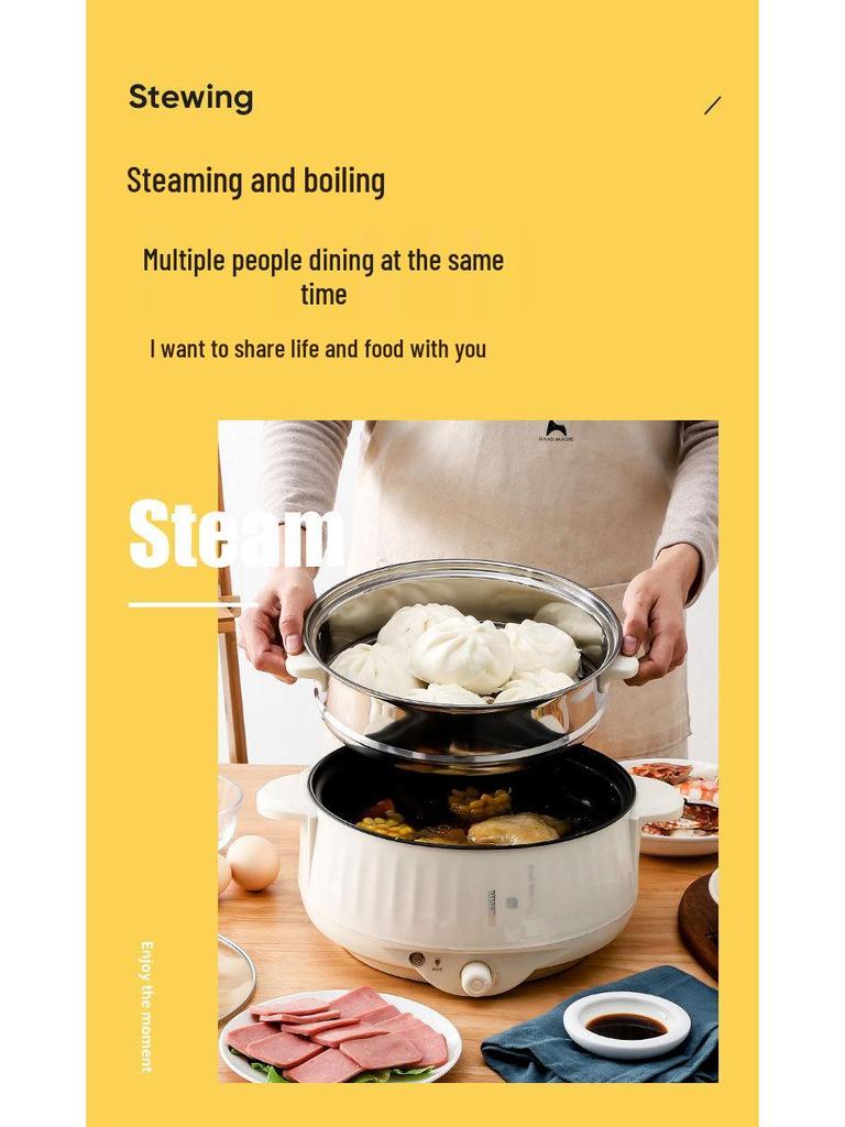 Multifunctional Electric Cooker: Rice Cooker, Steamer, Frying Pan, and Heating Pot