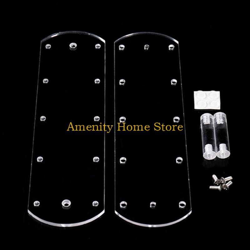 F26C 2 Pack Clear Acrylic Candy Rack 10 Slot Stabilized Treat Stand for Baking
