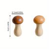 Lot de 2 porte-baguettes en bois en forme de champignon, décoration de table de cuisine, repose-baguettes, cuillère, fourchette, couteau