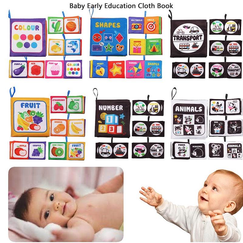 Durable Washable Children's Cloth Book Toy Set For Early Learning And Interactive Play Tear-resistant And Sound-producing