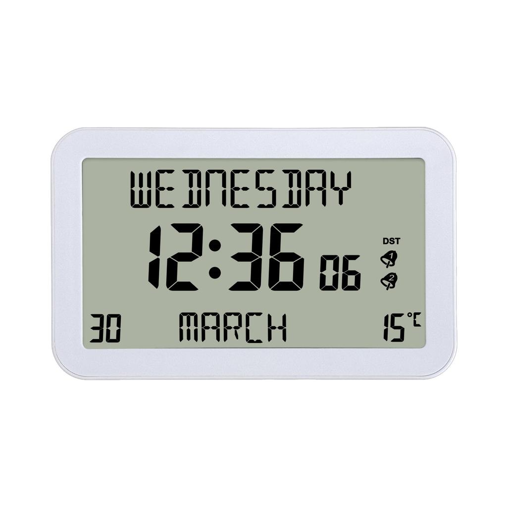 Alarm Clocks Lcd Display Desk Small Clock High-Definition Multi-Function Machine Reminders In Multiple Languages For Travel Home