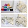 2023 Shiny Patent Leather Lettering Tote Bag for Women - Single Shoulder and Crossbody