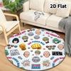 Onepunch Man Round Area Rug Carpet Rug For Living Room Bedroom Sofa Playroom Decor Nonslip Floor Mat